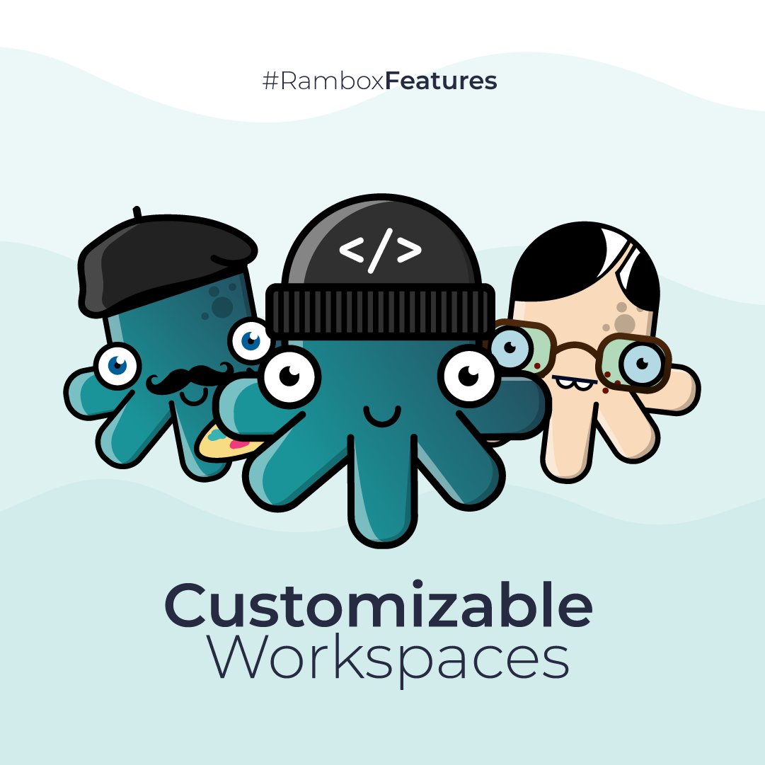 ramboxapp's tweet photo. #Rambox customizable workspaces are the best way to organize your #workspace and increase your #productivity π β
β Set up your space as you like it
β Use the #TileView
π https://t.co/Vx2z07J6YH
#ramboxapp #ramboxfeatures #customizableworkspaces #productivityapp https://t.co/4qCVCZmsPu