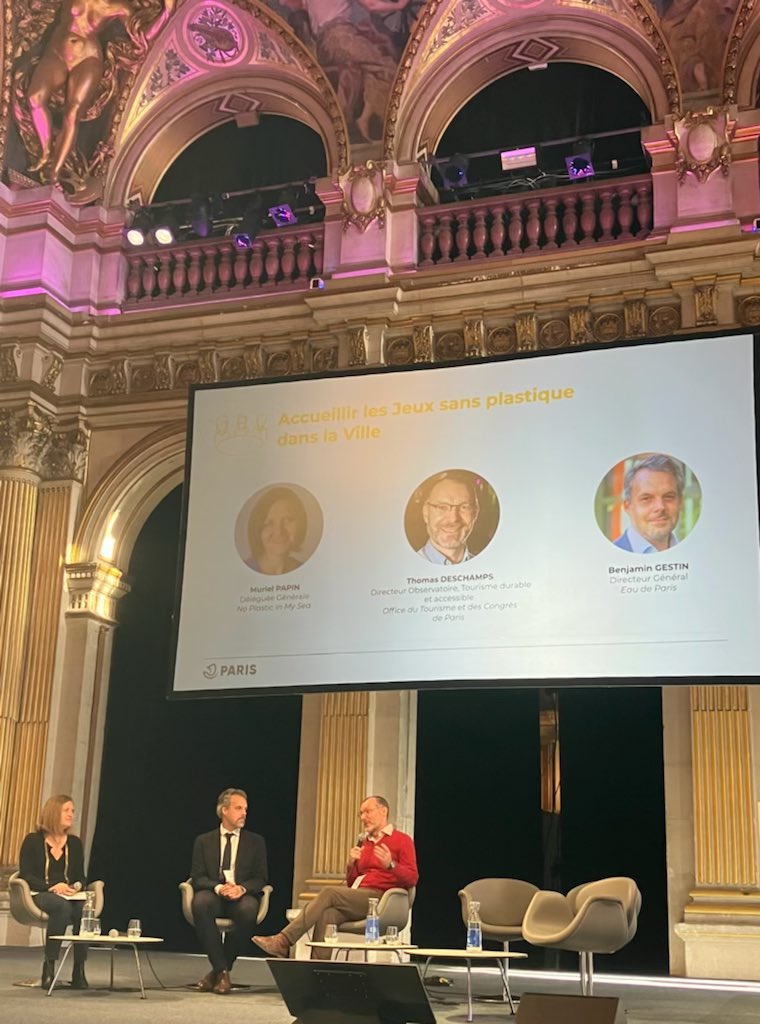 Pour les millions de visiteurs des JO #2024, l’absence de plastiques à usage unique doit être visible à tout moment (repas, boissons, hôtels…). <a href="/VisitParisIdf/">Paris Tourisme</a> et <a href="/eaudeparis/">Eau de Paris 🚰</a> présentent les actions pour éliminer notamment les bouteilles en plastique. 

#PUU #Paris2024 <a href="/Paris/">Paris</a>.