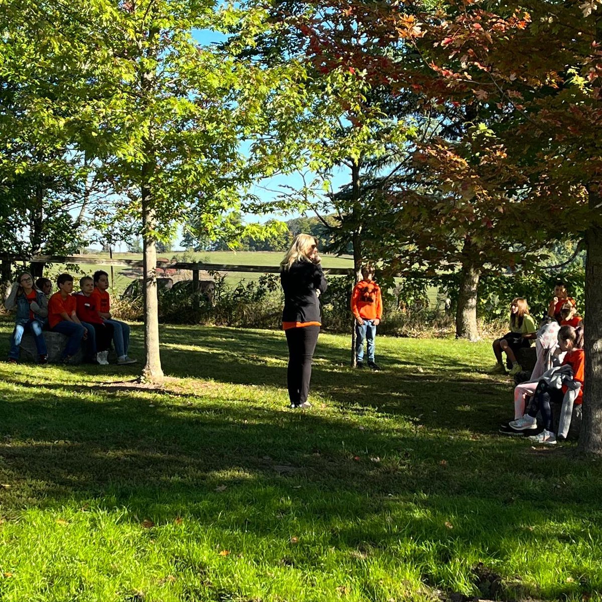 Greenbank_PS's tweet photo. On Friday, we wore orange in support of the National Day for Truth and Reconciliation and to honour residential school survivors.  Last week, Ss engaged in learning that continues throughout the year as part of our commitment to Indigenous rights and education. @DDSBSchools https://t.co/AfTogyoR23