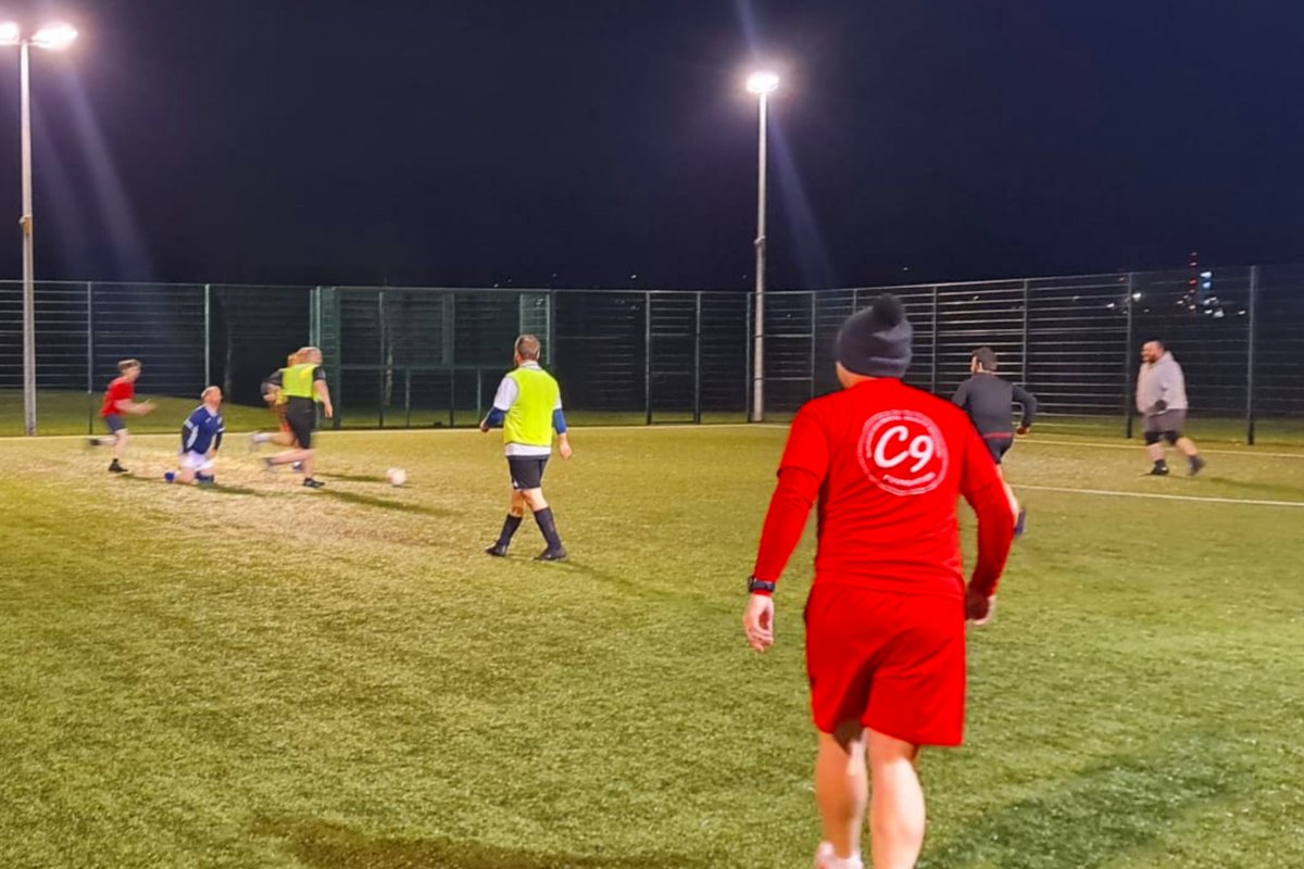 C9Foundation's tweet photo. Can we do it on a cold, rainy night in Motherwell?

Of course we can!

Back out on the football pitch tomorrow night for a kick about followed by a walk and talk.

#C9Sessions ⚽🚶🏼‍♂️🗣️ https://t.co/Hf5bRu6RVL