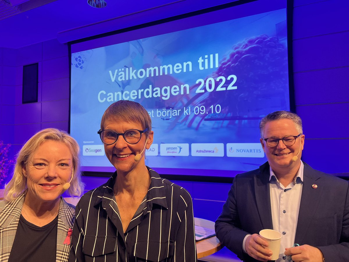 Cancerdagen by @DM_agenda soon to start. We are debating precision cancer medicine implementation in Sweden! <a href="/rosenquistbrand/">Richard Rosenquist Brandell</a> <a href="/patsenstein/">Petra Hedbom</a> <a href="/ElhamHedayati77/">Elham Hedayati</a>