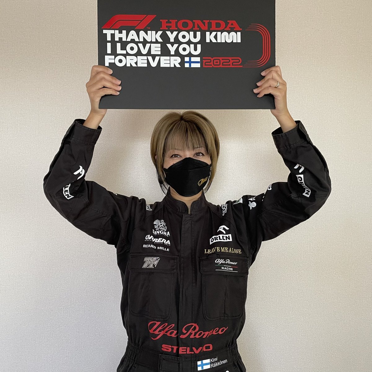 _na0mi_'s tweet photo. 3年ぶりのF1日本GP🏁
去年引退したKimiに、どうしても今までの感謝と永遠の愛を伝えたい✨
想いよ届け！！

#F1の準備 #f1jp #KR7 https://t.co/0XmFyMdpLs