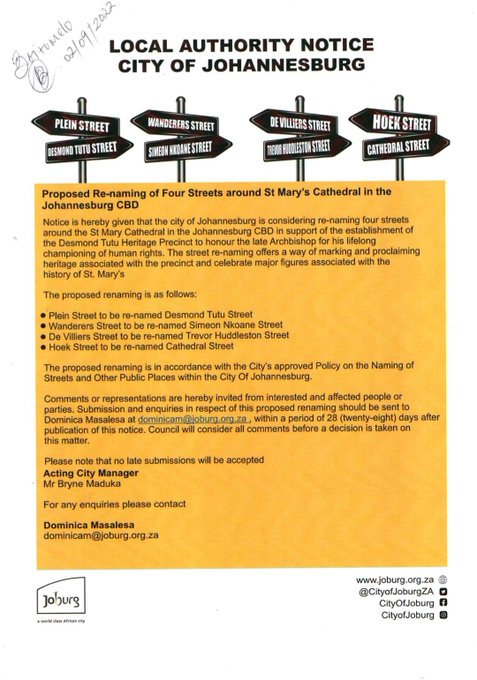 City of Joburg tweet media