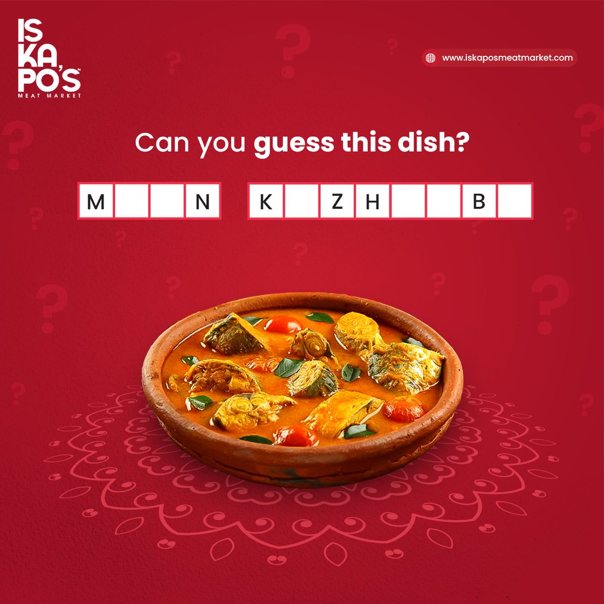 Iskapomeats's tweet photo. #ContestAlert We're back again with another brain teaser!
Rules:
1. Send us your answers via DMs.
2. Tag 3 friends in the comments.
3. Stand the chance to win ₹500
#PieceBro #contestalertindia #iskaposmeatmarket #meatlovers #chennaifoodie #chennaifood #freshmeat https://t.co/kD64Nx3AVM