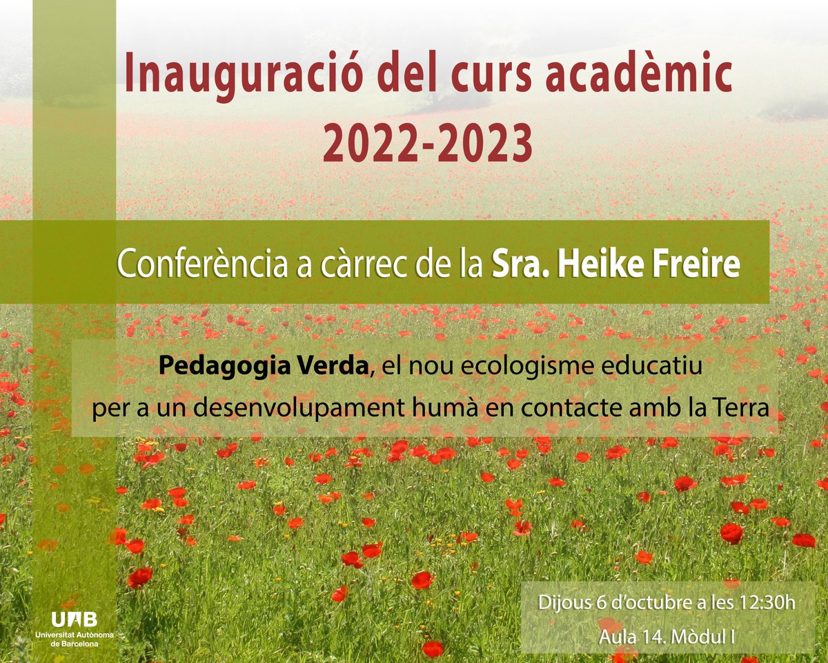 Ei, #UABers ! Demà a les 12:30!