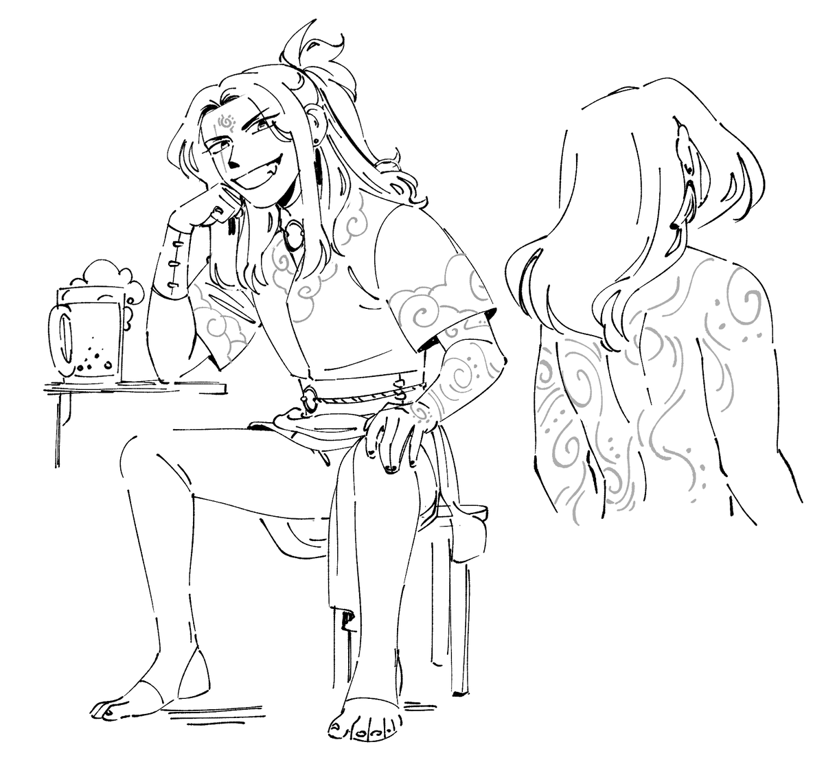 a few more scribbles for stress relief 