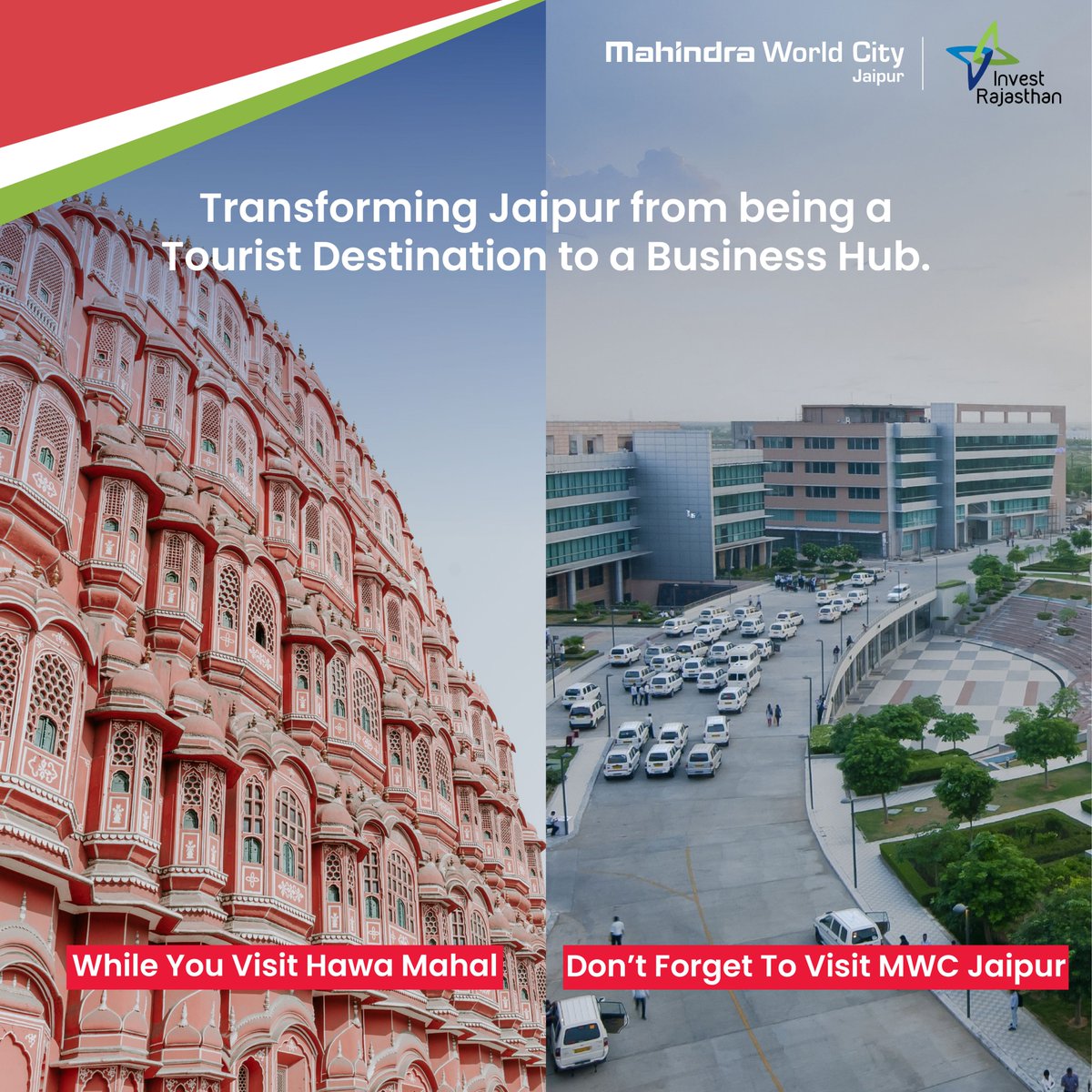 Mah_WorldCity's tweet photo. From being a tourist hub for domestic and international tourists, Jaipur has stepped up to become an investment hub. MWC Jaipur is proud to participate in collaborative development with the global business community during #InvestRajasthan 2022 Summit.
 
#IR2022 #IRSummit https://t.co/fMRVJO9CTi