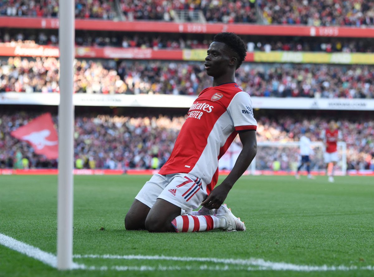 scrapytweets's tweet photo. Arsenal's Bukayo Saka acting as a magnet against some of the teams in the world 

Likes and retweets appreciated

A thread https://t.co/t81HuwbHLM