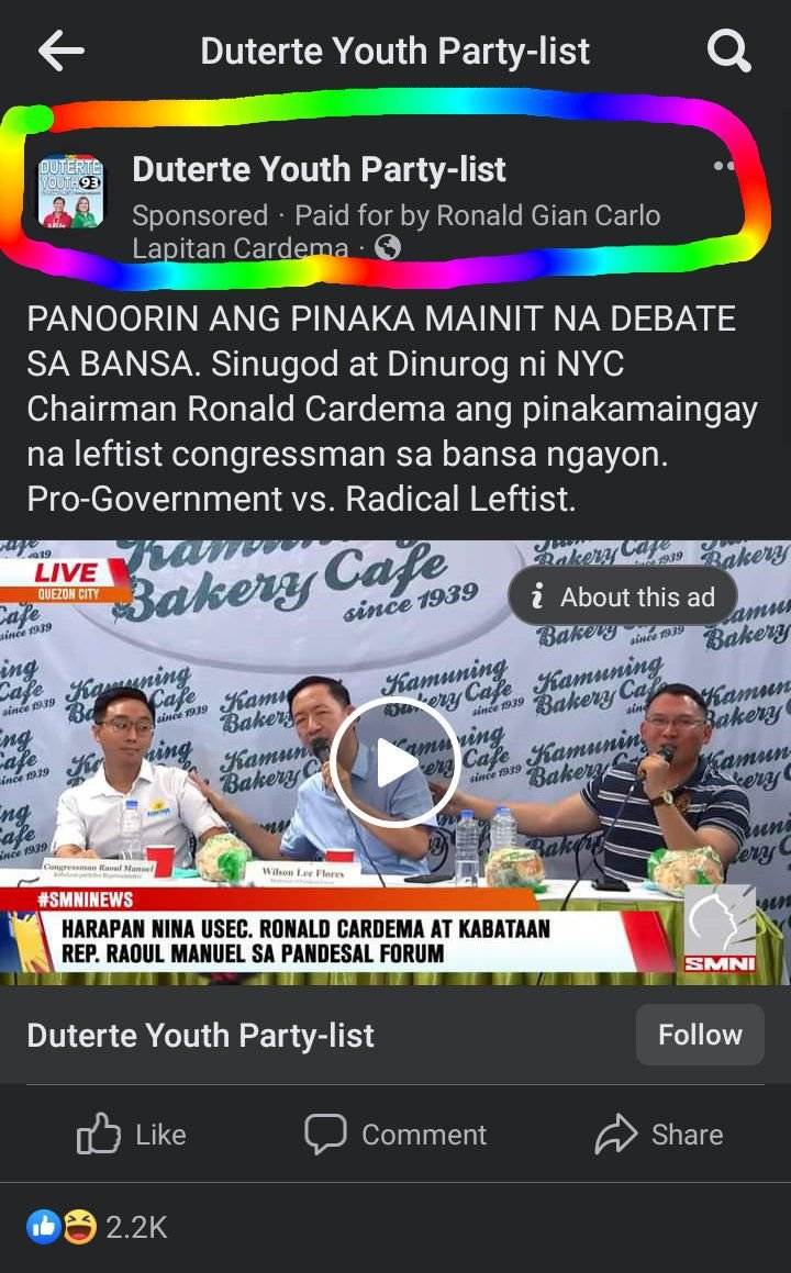 ThiccViz's tweet photo. Gatecrasher na, self-promoter pa. XD #CardemaResign https://t.co/TKvhEcmG8z