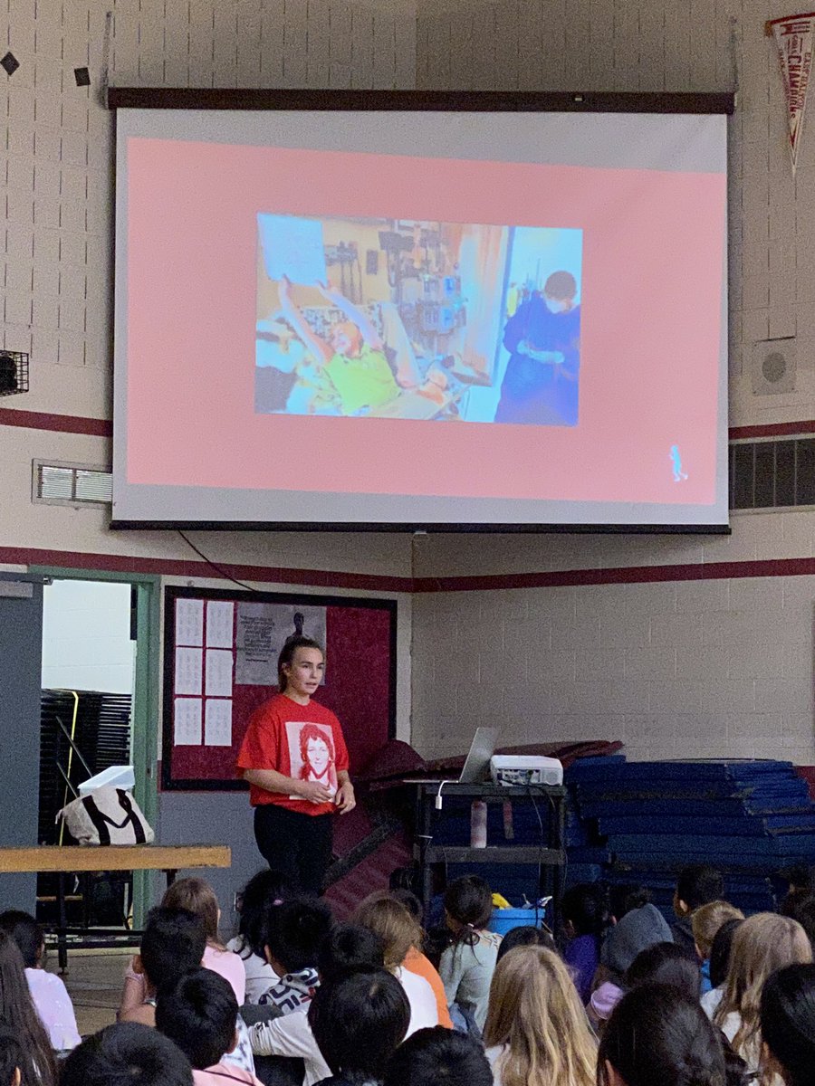 TeachingMsJones's tweet photo. Thank you so much to Erica from the @TerryFoxCanada for coming to remind us how courageous and determined Terry Fox was and why carrying on his run and memory are so important! Our run is on October 6, and students can donate until October 13! @ROPShdsb https://t.co/7HbWkytd1H