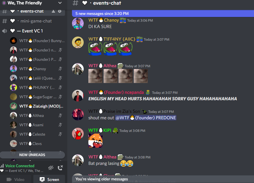 wethefriendly's tweet photo. PARTY IS STARTING! JOIN US!!๐
GAMES ARE WAITING AND EXLUSIVE PERFORMANCES!!
LET'S GO AND INVITE YOUR FRIENDS.
WE ARE OPEN SERVER FOR TODAY!
COME AND CELEBRATE WITH US! ๐๐
#WTF6thmonth #wtfdao #wtffam https://t.co/GWy2oeSPCH