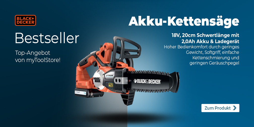 Light and very handy 18 volt battery-powered chainsaw with 2.0 Ah lithium-ion battery L for cuts up to 16 cm in diameter. 🌳🌲 Mehr Info ▶️ bit.ly/3V4TOYo #BlackAndDecker #kabelloserkomfort #gartenarbeit #akkutechnologie #easybydesign #garten #AkkuKettensäge #akku