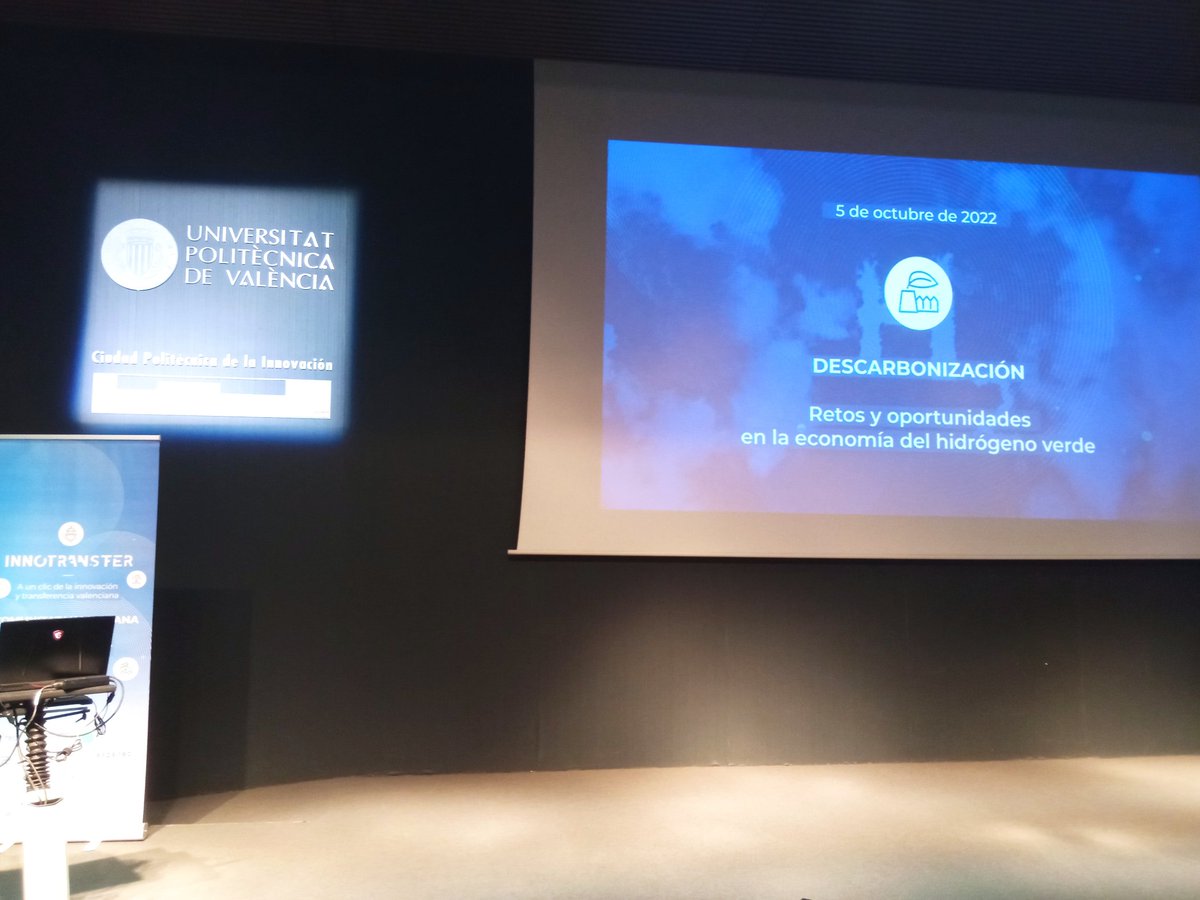 Comienza #innotransfer <a href="/UPV/">Universitat Politècnica de València</a> <a href="/innotransfer/">Innotransfer</a> 
Retos y oportunidades en la economía del hidrógeno verde

#soberaniatecnologica
#transicionenergetica 
#hidrogenoverde
#GreenHydrogen #descarbonizacion