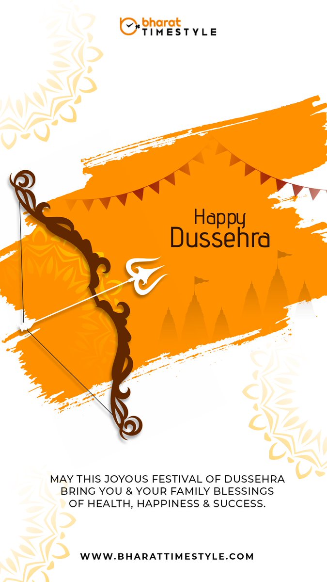 Bharattimestyle's tweet photo. #bharattimestyle

#Dussehra #dusshera #Dusshera2022 #Dusherra #dussera #Dussehrawishes #DussehraFestival #dussehraspecial https://t.co/5BTdgu06pe