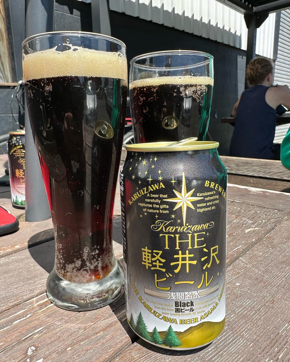 3wisemenofbeer's tweet photo. Karuizawa Black. 

Always interesting beers at cafe_inu and Shoko suggested this one from karuizawa_brewery 

A good beer on a sunny spring day. Great deep malt flavour and a mid-light finish. Refreshing and enjoyable 7.5/10 #pellman
#craftbeer #j... https://t.co/ljuta3Rsfn https://t.co/S1L1Ksw2ph