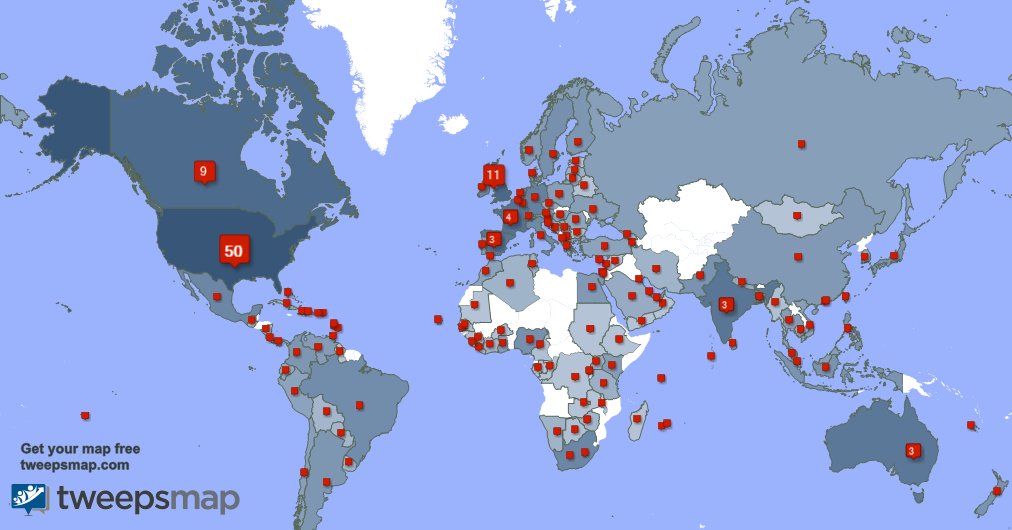 J'ai 4 nouveaux abonnés, de États-Unis 🇺🇸, et plus la semaine dernière. Voir tweepsmap.com/!martinlepage