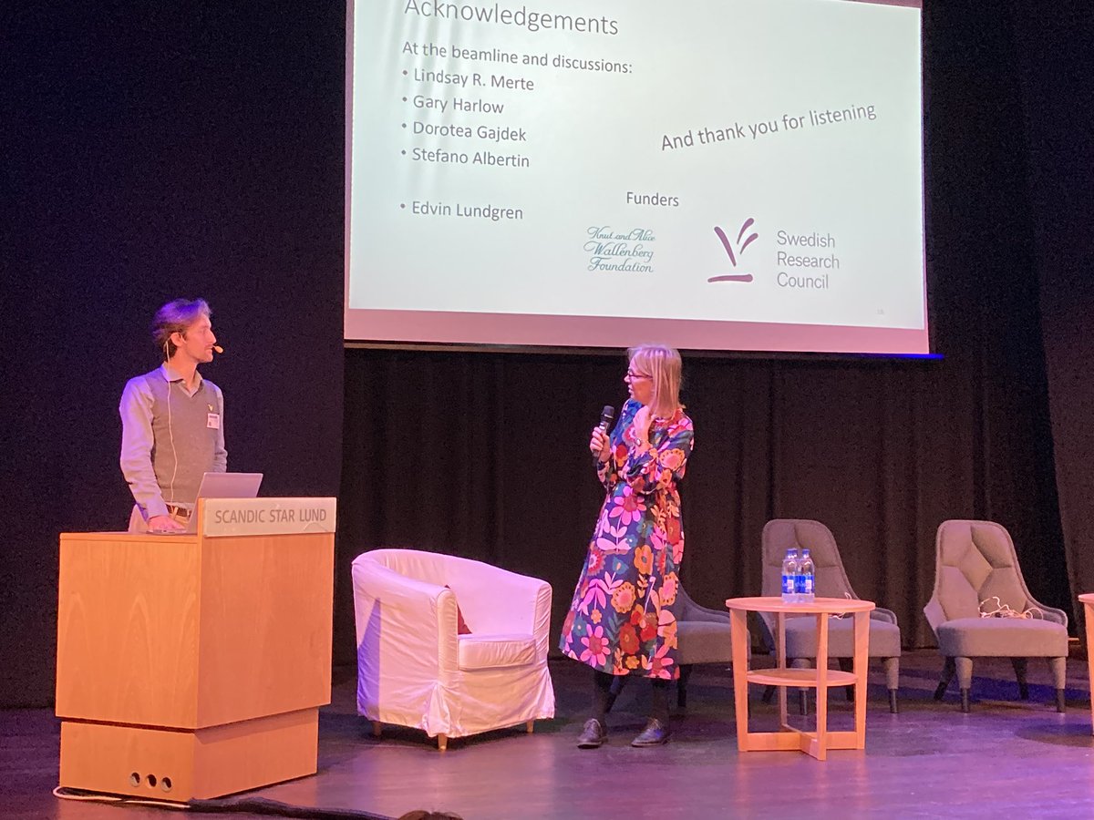 MAXIVLaboratory's tweet photo. Big congratulations to the Student Science Awardee of the MAX IV User Meeting 2022 Harald Wallander 🥳🥳🥳 #um22 https://t.co/F46ARnivWY