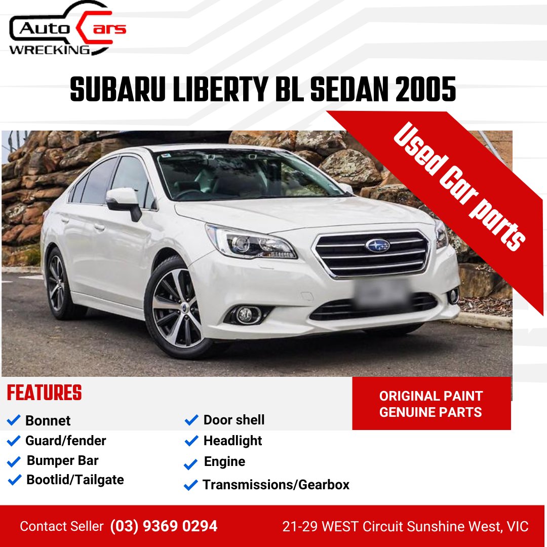 admin_auto's tweet image. Good News for #SUBARULIBERTY BL #SEDAN car holders!
We recently finished doing a complete inventory update! 
If you're looking for used #spareparts
We have limited stock so put down the scroll &amp;amp; make a purchase now!

𝗢𝗿𝗱𝗲𝗿 𝗻𝗼𝘄!
*𝗟𝗶𝗻𝗸 𝗶𝗻 𝗕𝗜𝗢*