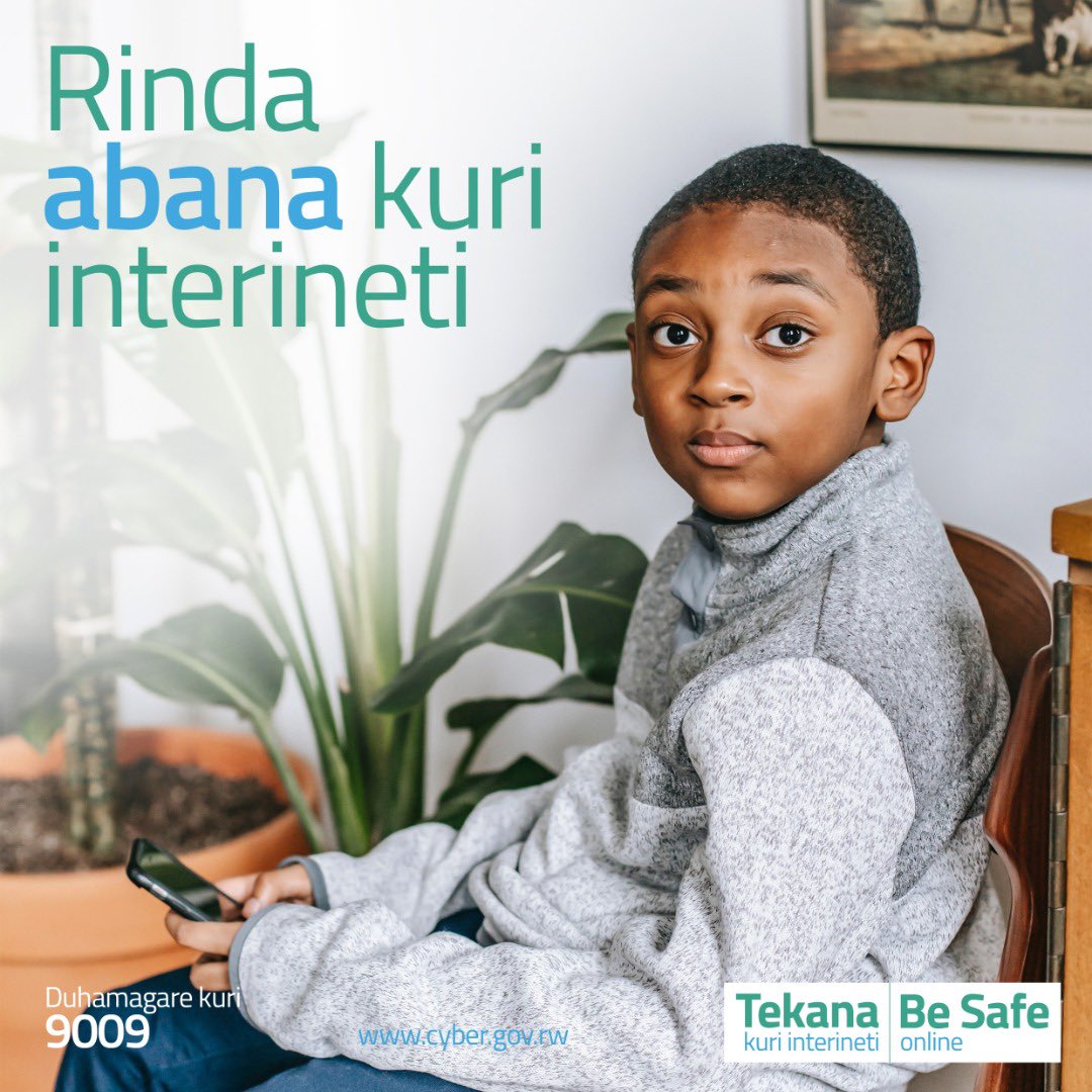 PMudakikwa's tweet photo. Babyeyi tungana,
Benshi muri twe twamenye ikoranabuhanga dukuze ariko abana bacu bo ubanza barivukana!
Dusangize uko urinda abana kuri murandasi🙏🏼

🙋🏽‍♀️Kugena igihe ntarengwa bayimaraho 
🙋🏽‍♀️Parental control
🙋🏽‍♀️Kubabuza kuvugana n’abo batazi neza
🙋🏽‍♀️Kubakurikiranira hafi
#TekanaOnline https://t.co/53KiFjIRTY