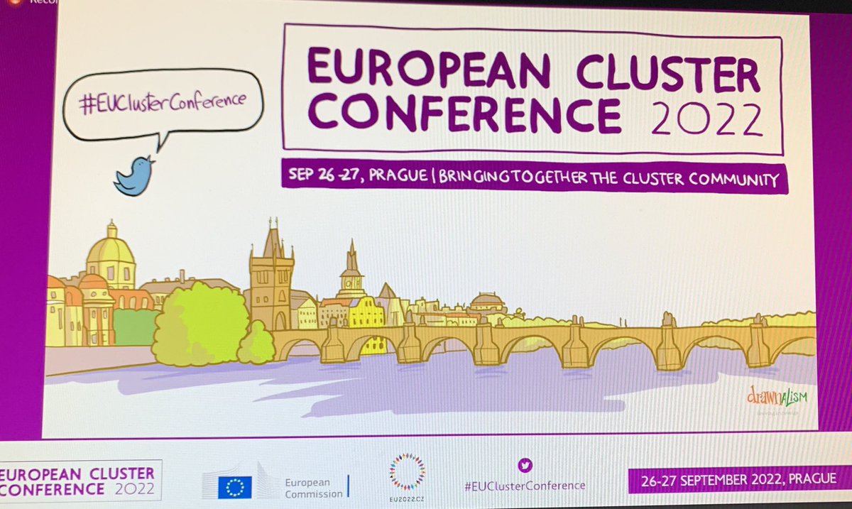 ulla234's tweet photo. At #EUClustersTalk discussing outcomes of #EUConference in #Prague during @EU2022_CZ #clusters are connectors & support #industrialtransition (green, digital, resilience) - more than 500 cluster manager, #SMEs met in person https://t.co/utbpjuFqzR
