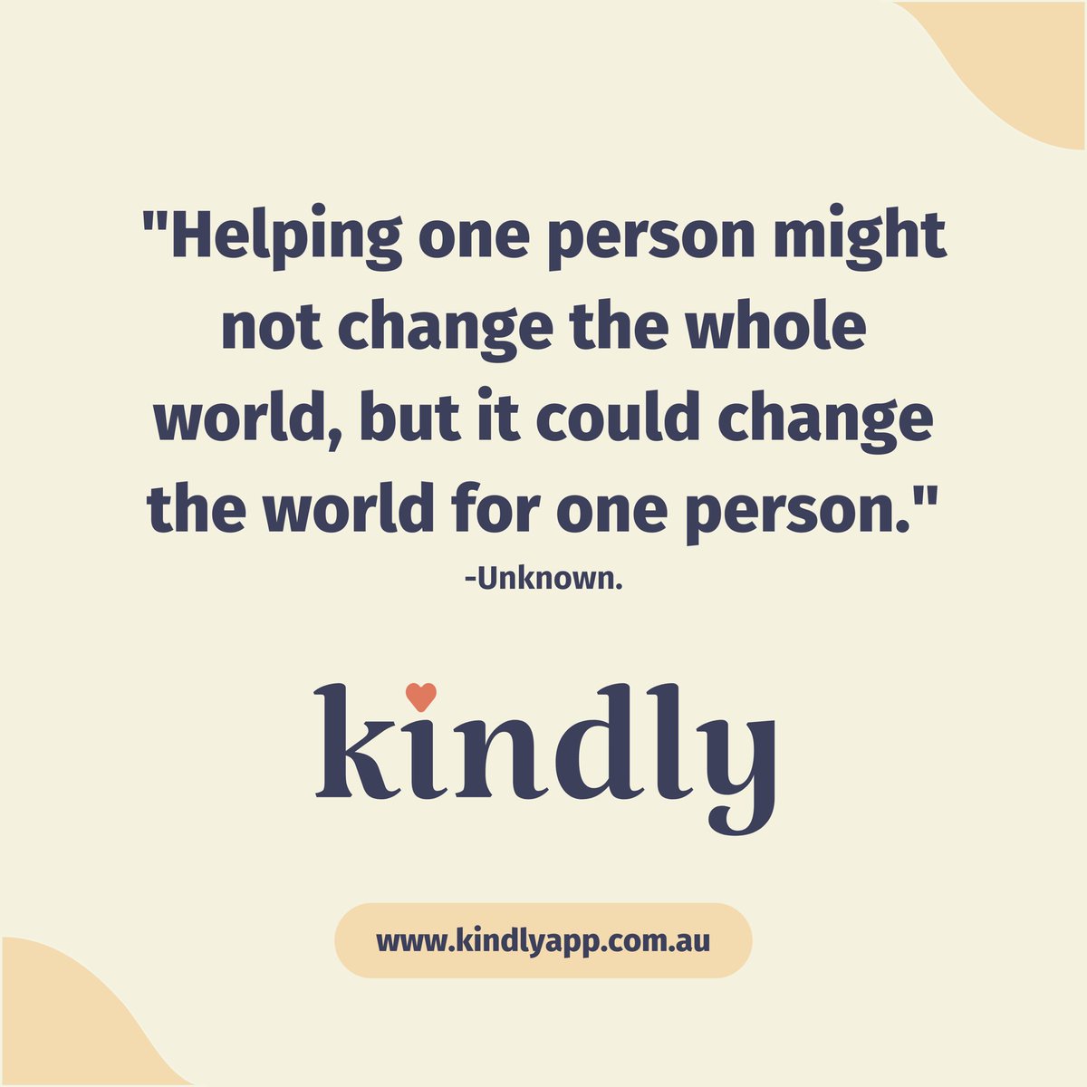 If you’ve got the opportunity to make someone’s day, do it. Even the little gestures can leave a big impression. Don’t understand estimate the power of kindness. Don’t believe us? Try Kindly and find out for yourself ❤️
👉 kindlyapp.com.au