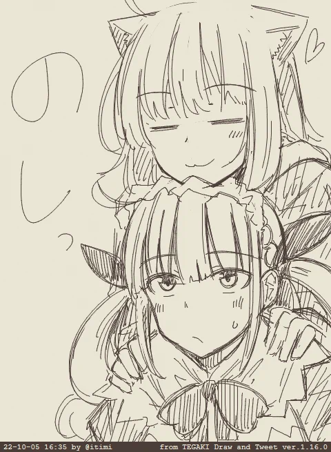 のしっ #あくおか #tegaki_dt 