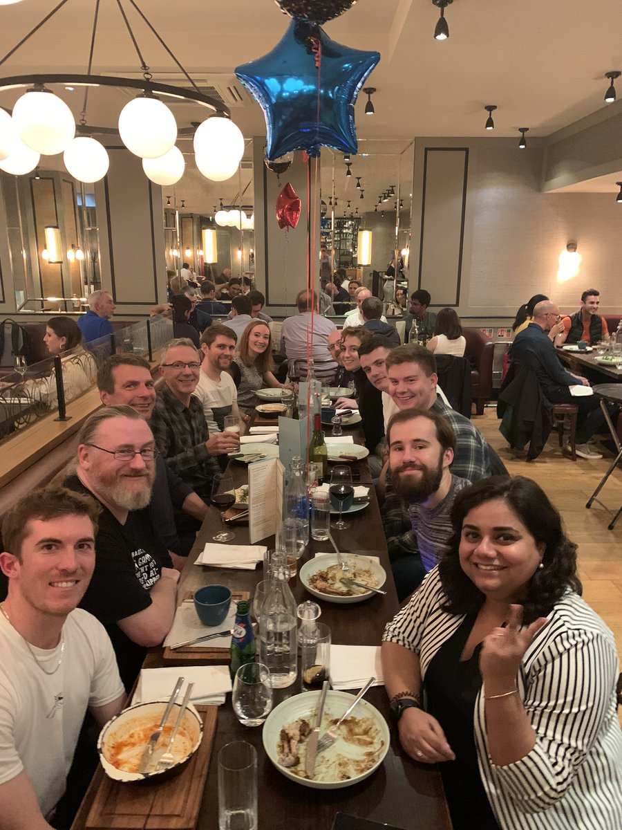 NicJH123's tweet photo. Super productive planning day yesterday for the Data and Automation Platforms Team followed by a meal to mark Rob Howard’s retirement @PwC_UK #DeliverTogether #CelebrateSuccess https://t.co/9sM2LlHuHA
