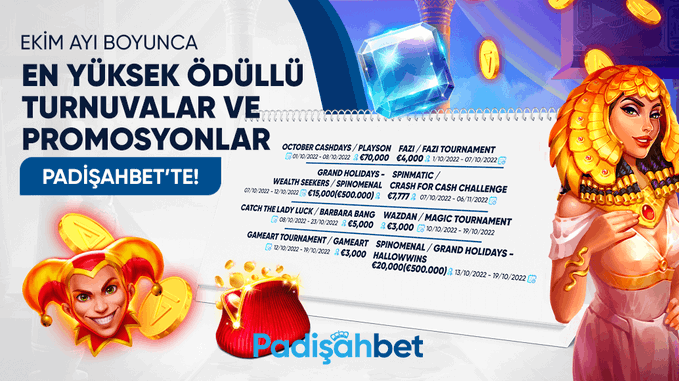 seopaktr's tweet photo. #Padişahbet'te Ekim Ayı Kazandıran Turnuvalar Takvimi🔥 

🫵Ekim ayı boyunca turnuvalara katıl🫵
🎰Turnuvada ki en sevdiğin oyunlarda bahis al🎰
🪙Euro ve Dolar olarak ödülleri yakala🪙

#Padişahbet'e Üye ol Turnuvalara Katıl Sende Kazan 👑
https://t.co/uHUpfuMcTo https://t.co/l44GDfgpWS
