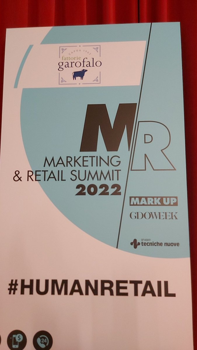 Mark_Up_'s tweet photo. Sta per iniziare #marketing &amp; #retail Summit❗
Restate con noi
🔜Live twitting 

#humanretail
#retail2022 https://t.co/ShK1TDPtVo