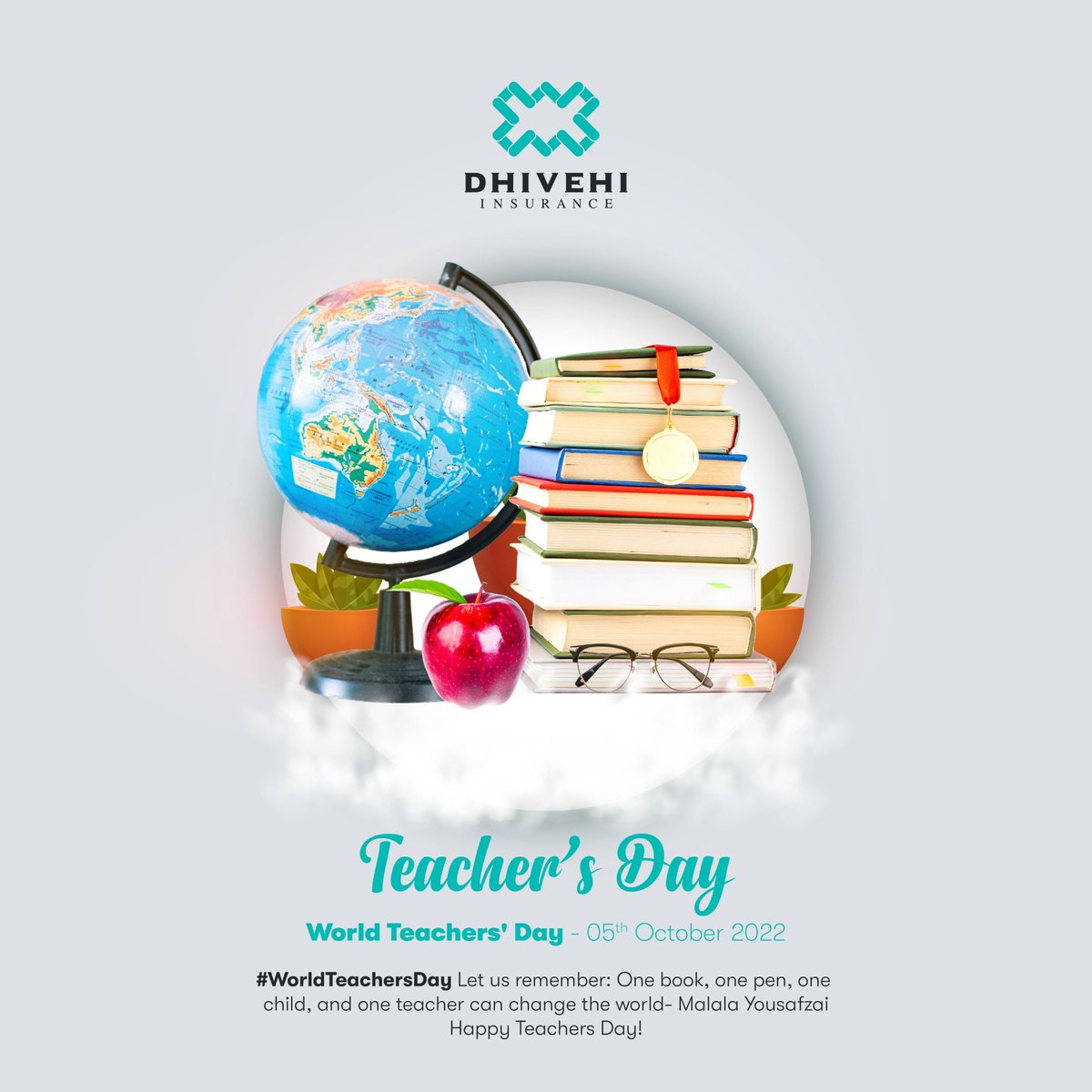 dhivehinsurance's tweet photo. Celebrating all the Teachers of the world for helping shape our future generations!
Happy Teachers Day!
#dhivehiinsurance #teachersday #specialityinsurer https://t.co/1xNmNO2Kjr
