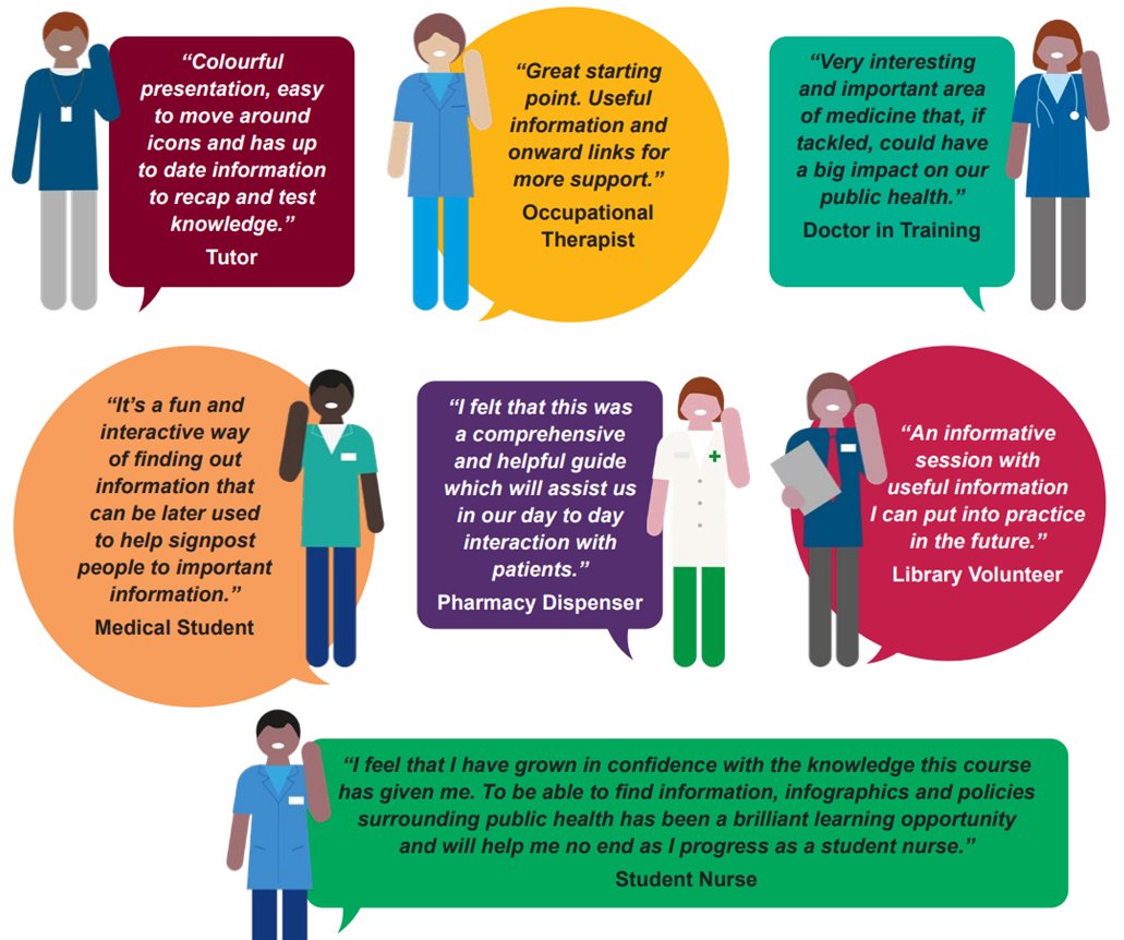JamieWaterall's tweet photo. We have received over 1.7 million launches of the #AllOurHealth on-line #publichealth training resources. Join other professionals like you in enhancing your knowledge &amp; action today. @OHID @NHS_HealthEdEng
https://t.co/3CTmpJVtE8 https://t.co/Vb3eO2LmCk