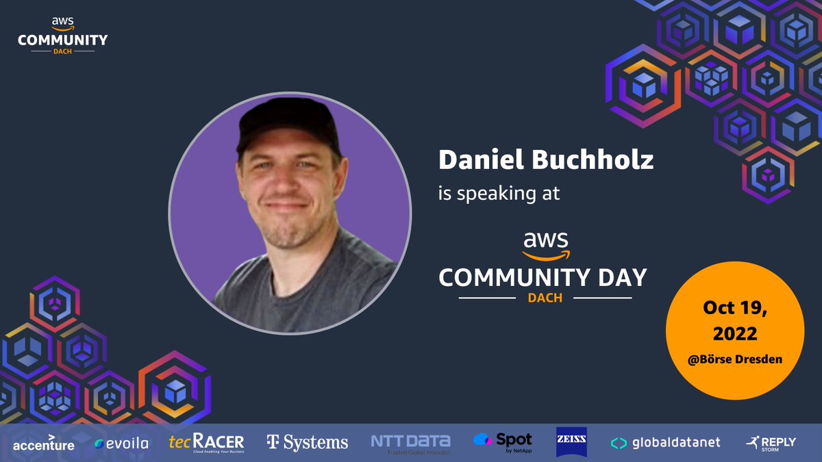 AWSCommunityDE's tweet photo. Excited to see "DynamoDB Single Table Modelling" by @danbdo. Register here: https://t.co/MCH93phed5 #AwsCommunityDayDach #AwsCommunity https://t.co/WGqfEk3TMh