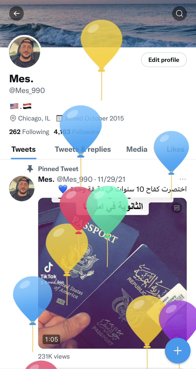 Mes_990's tweet photo. 🎂 🎁 🎉 It’s mmmmyyy birthdayyyy          تعالو نفقع البالونات سوا 🎈🎈 https://t.co/VLKxiXhI15