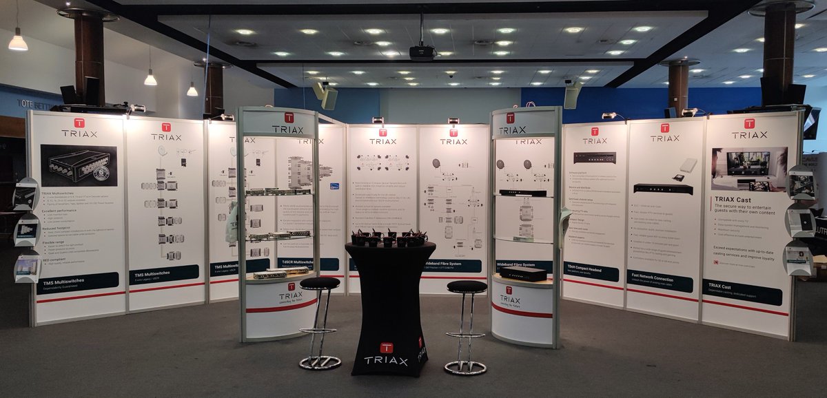 Stand set up and ready to go.  We’re really looking forward to seeing you at the Alltrade Trade Show today.  Discover how our range can benefit your next installation!