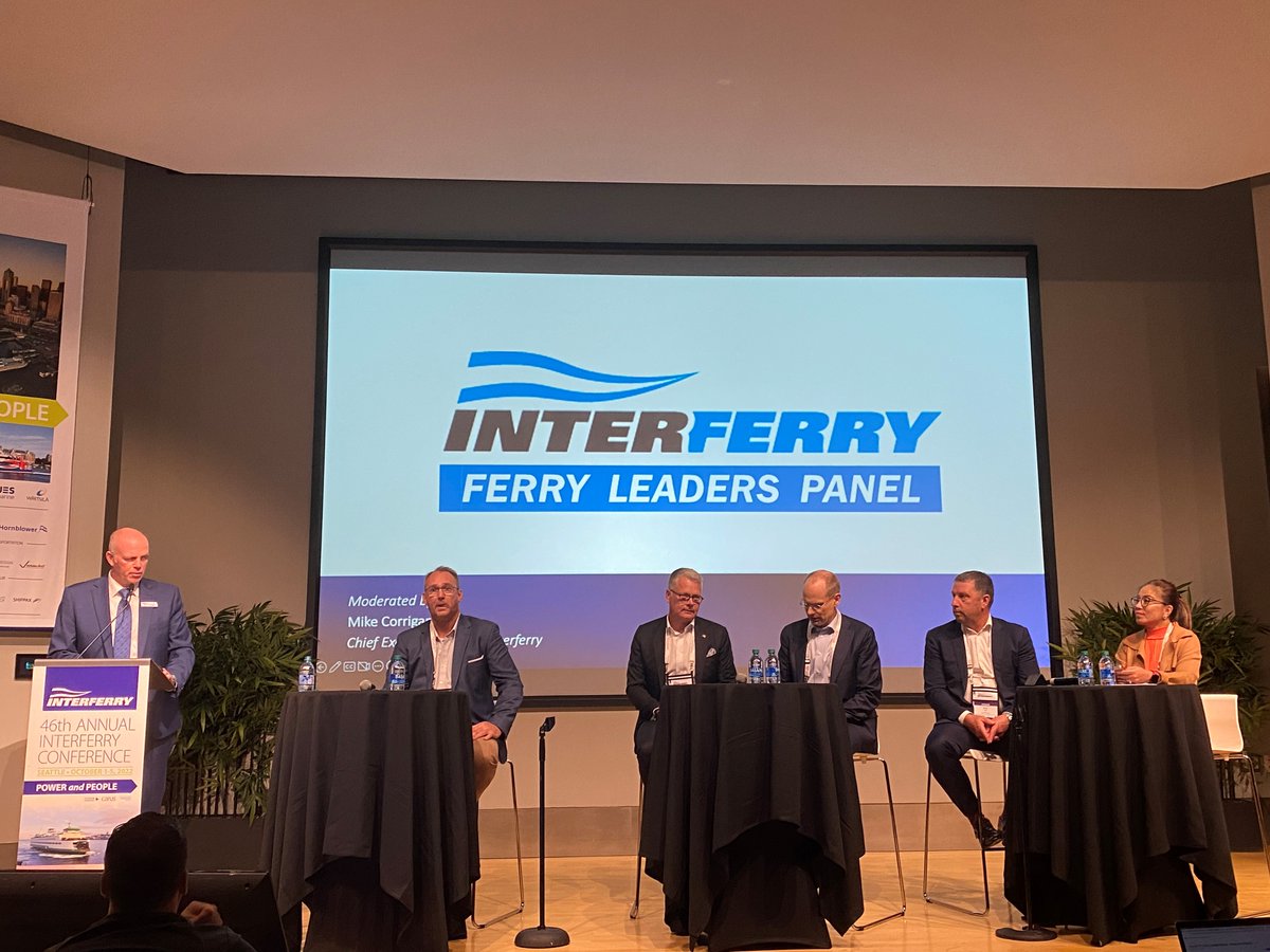 Cruise_Ferry's tweet photo. #Interferry46 finished yesterday, leaving over 400 delegates more informed about power and people challenges and opportunities in the global #ferry industry. @InterferryOrg is leading the way to a more sustainable future with economic, social and environmental gains to come. https://t.co/LpCwm8zDxW