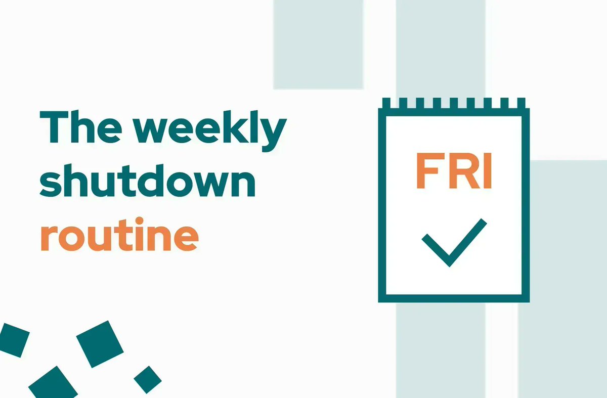 Have you ever struggled to get started with your tasks at the beginning of the work week? <a href="/alicetragedy/">Laura 🐘@alicetragedy@mastodon.social</a> shares a little about her weekly shutdown routine to help you have a clean slate going into the weekend and start fresh on Mondays! trustbit.tech/blog/2022/10/4…
