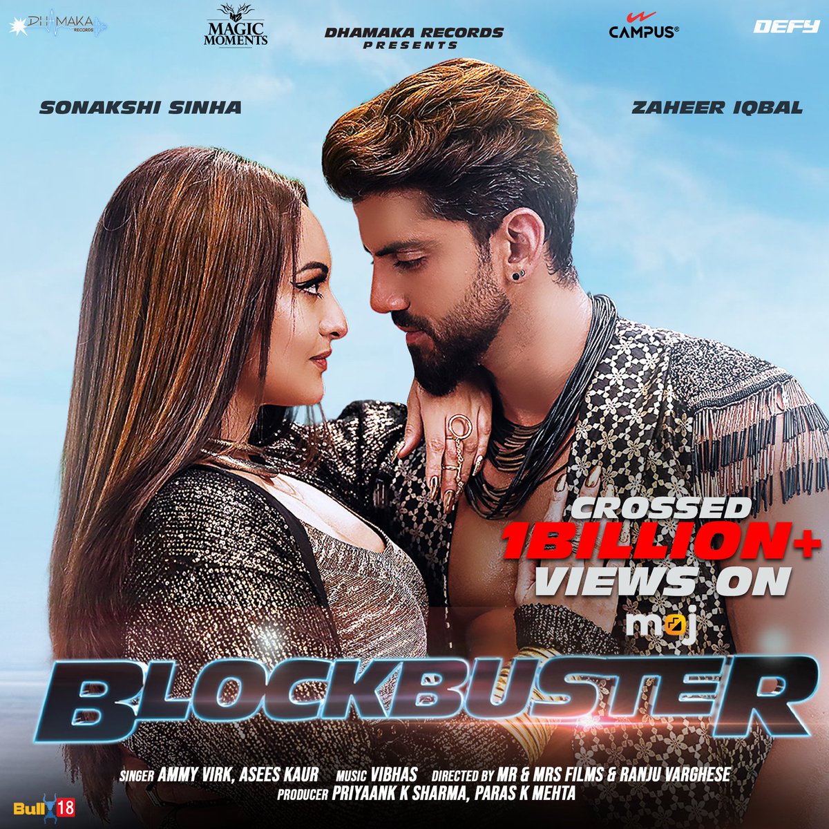 Dhamaka Records (@dhamakarecords) on Twitter photo BLOCKBUSTER BILLION 💥💥
1 billion + views on moj
<a href="/DhamakaRecords/">Dhamaka Records</a> #SonakshiSinha #ZaheerIqbal <a href="/AmmyVirk/">Ammy Virk</a> <a href="/AseesKaur/">Asees Kaur</a>
<a href="/mrandmrsfilms/">Mr And Mrs Films</a> <a href="/Ranju_Varghese/">Ranju Varghese</a> <a href="/PriyaankkSharma/">PriyaankkSharma</a> <a href="/Parasmehta27/">Paras Mehta</a> @vibhasofficial <a href="/M2magicmoments/">Magic Moments</a> <a href="/Defy41454690/">Defy All Odds</a>
<a href="/campusshoes/">Campus Shoes</a> <a href="/mojappofficial/">moj</a> <a href="/aanamxoxo/">Anam Patel</a> BLOCKBUSTER BILLION 💥💥
1 billion + views on moj
<a href="/DhamakaRecords/">Dhamaka Records</a> #SonakshiSinha #ZaheerIqbal <a href="/AmmyVirk/">Ammy Virk</a> <a href="/AseesKaur/">Asees Kaur</a>
<a href="/mrandmrsfilms/">Mr And Mrs Films</a> <a href="/Ranju_Varghese/">Ranju Varghese</a> <a href="/PriyaankkSharma/">PriyaankkSharma</a> <a href="/Parasmehta27/">Paras Mehta</a> @vibhasofficial <a href="/M2magicmoments/">Magic Moments</a> <a href="/Defy41454690/">Defy All Odds</a>
<a href="/campusshoes/">Campus Shoes</a> <a href="/mojappofficial/">moj</a> <a href="/aanamxoxo/">Anam Patel</a>