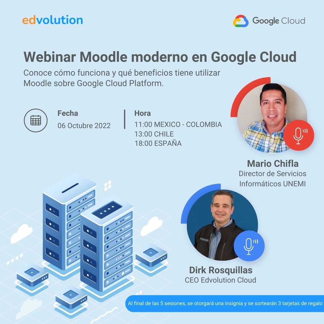 EdvolutionEs's tweet image. ☁️ 🔵 ¡YA ES MAÑANA!

💥 No te pierdas nuestro primer episodio de #CloudparaTodos: Moodle moderno en Google Cloud

📌 Regístrate aquí: edvolution.io/r/rZ6 

#GoogleCloud #Edvolution #TransformandolaEducación #Moodle #Webinar