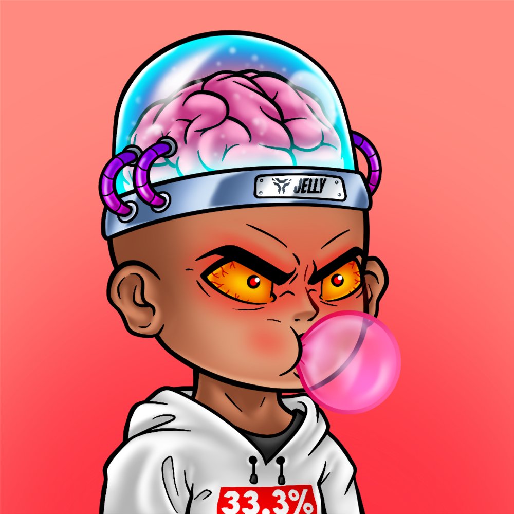 _cryptoaaron_'s tweet photo. Got myself another @JellyeSportsNFT big brain to add to the wallet. Thanks for the smooth trade @tofuholypandas
Love this one just as much as my PFP. #RascalRiot #Gambulls #Solana #Takeover๐ https://t.co/ZYvH73mpoM