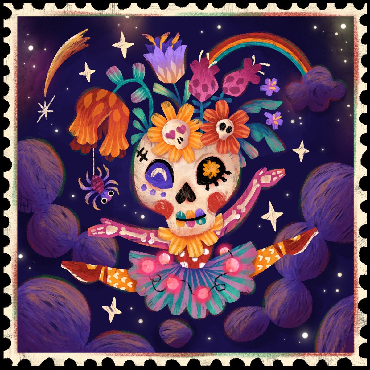 Skeletina ❤️❤️
Part of my HOLAween Party last year, available on secondary ✨️

objkt.com/asset/hicetnun…