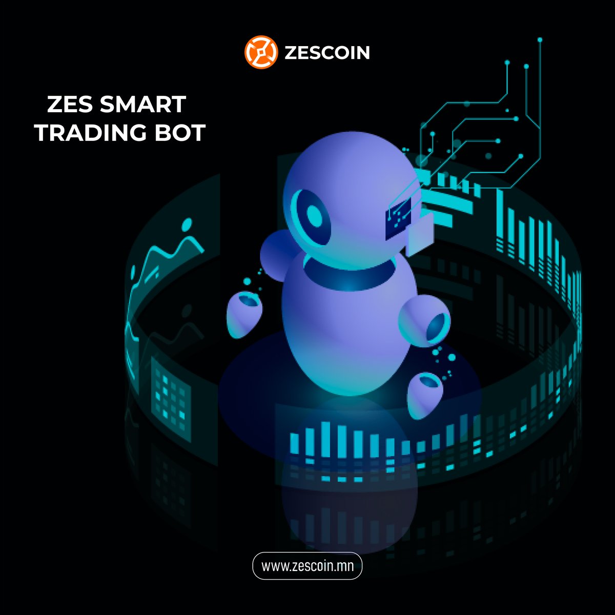 Zescoin_'s tweet photo. ZES SMART TRADING BOT нь байгууллагын орлого болон хөрөнгө оруулалтыг нэмэх цаашлаад зэскойны худалдан авалтыг нэмэгдүүлэх боломжийг бүрдүүлж байна. #ZesCoin #ZesC #ZesCoinWallet #ZesCoinOfficial #zescoincommunity https://t.co/SL6vGb1ONP