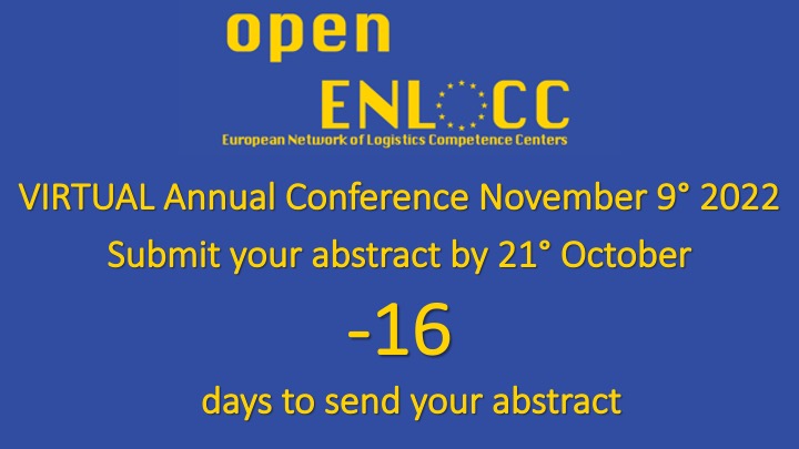 OpenEnlocc's tweet photo. SUBMIT YOUR ABSTRACT TODAY, #Deadline 21st October at the @OpenEnlocc Virtual Annual conference. 
SAVE THE DATE November 9th 2022! 
#DGRegio, @InterregEuroMED and #INTERREGADRION already confirmed the participation as speaker
#JoinUS @Interreg_eu https://t.co/4ojPnY2ZkF