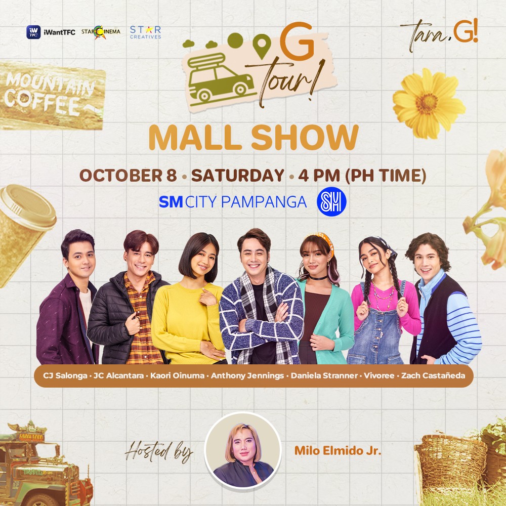 Tara, samahan natin ang Team WISE this weekend sa kanilang #GTour ngayong October 8, Saturday 4PM at SM Pampanga! See you there! 😉