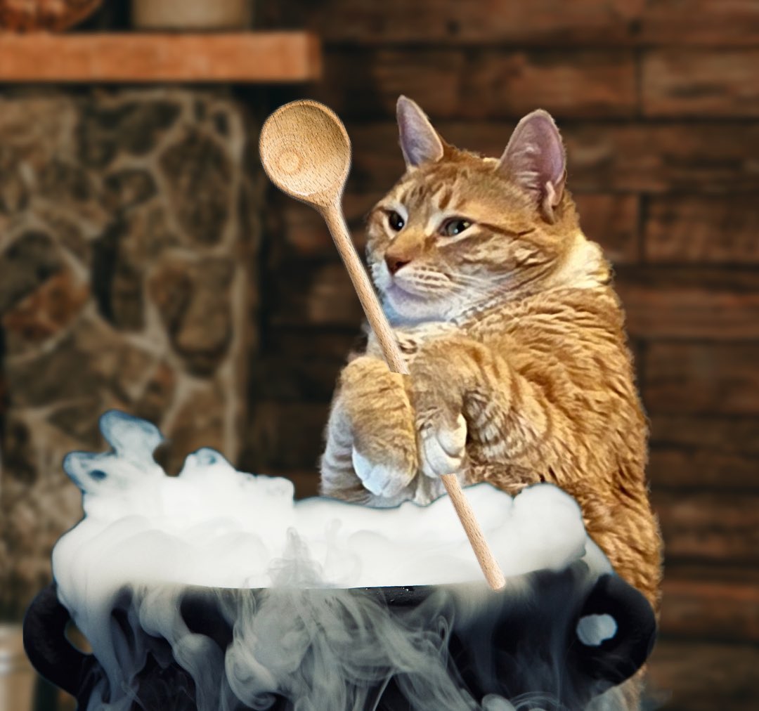 If you can’t relax, did you try imagining a cat making a big soup