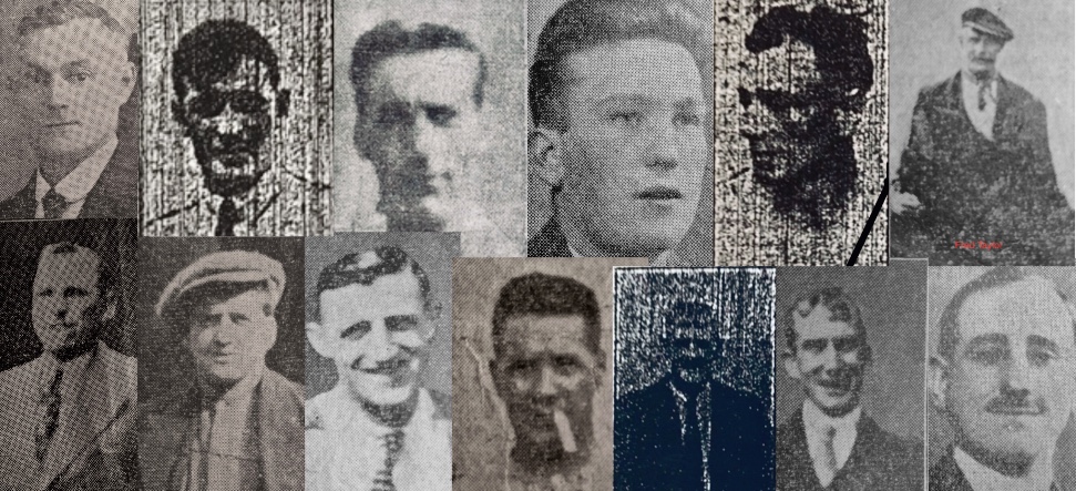 The_StoryMine's tweet photo. The #WalkingTogether memorial will be completed upon the installation of the remaining 13 figures representing the following men who lost their lives in the 1938 disaster (Thread 1/14) https://t.co/AtbQyDIsGm