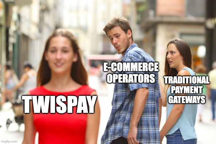 twispay's tweet photo. 0.9% commission, implementation support, solution customization, #safeguarding #accounts, in-house development, state-of-the-art #security standards, integration with top #ecommerce platforms - seriously, is this even a competition? #distractedguy #meme https://t.co/zMCniJM29Y