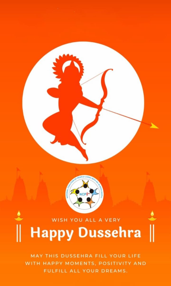 NCPI+ wishes you all Happy Dussehra 🙏🎉🥳🌞

<a href="/AllianceinIndia/">Alliance India</a> <a href="/NACOINDIA/">National AIDS Control Organisation</a> <a href="/GFadvocates/">GlobalFundAdvocates</a> <a href="/GFANAP/">Global Fund Advocates Network Asia-Pacific</a> <a href="/iwgindia/">India Working Group for Health Advocacy</a> <a href="/UNAIDS_AP/">UNAIDS Asia Pacific</a> <a href="/WHO/">World Health Organization (WHO)</a> <a href="/daxapat84030372/">#daxapatel</a> <a href="/mona_balani/">mona balani</a> <a href="/Plan_India/">Plan India</a> <a href="/SAATHII/">SAATHII</a> <a href="/mansukhmandviya/">Dr Mansukh Mandaviya</a>