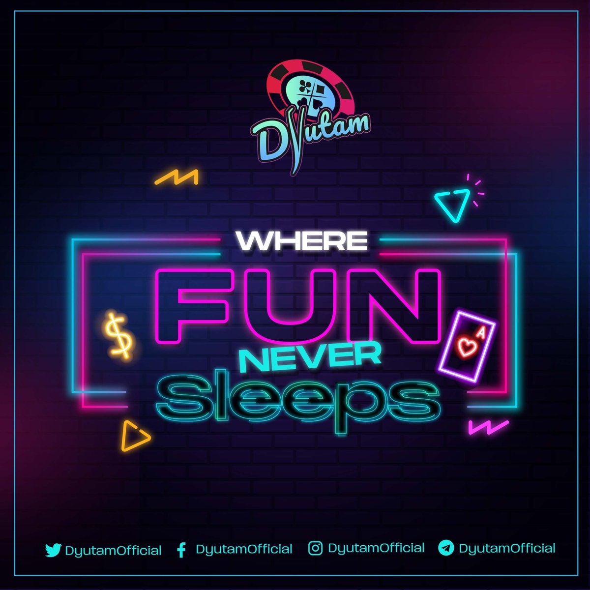 The fun never sleeps at your gaming house🕺'coz we are bringing the first ever grand iGaming ecosystem of the metaverse to your fingertips!🖱️

Access various casino games whenever and wherever you are with #Dyutam! 🃏

Come, join us:
🔗 linktr.ee/dyutam

#NFT #Web3