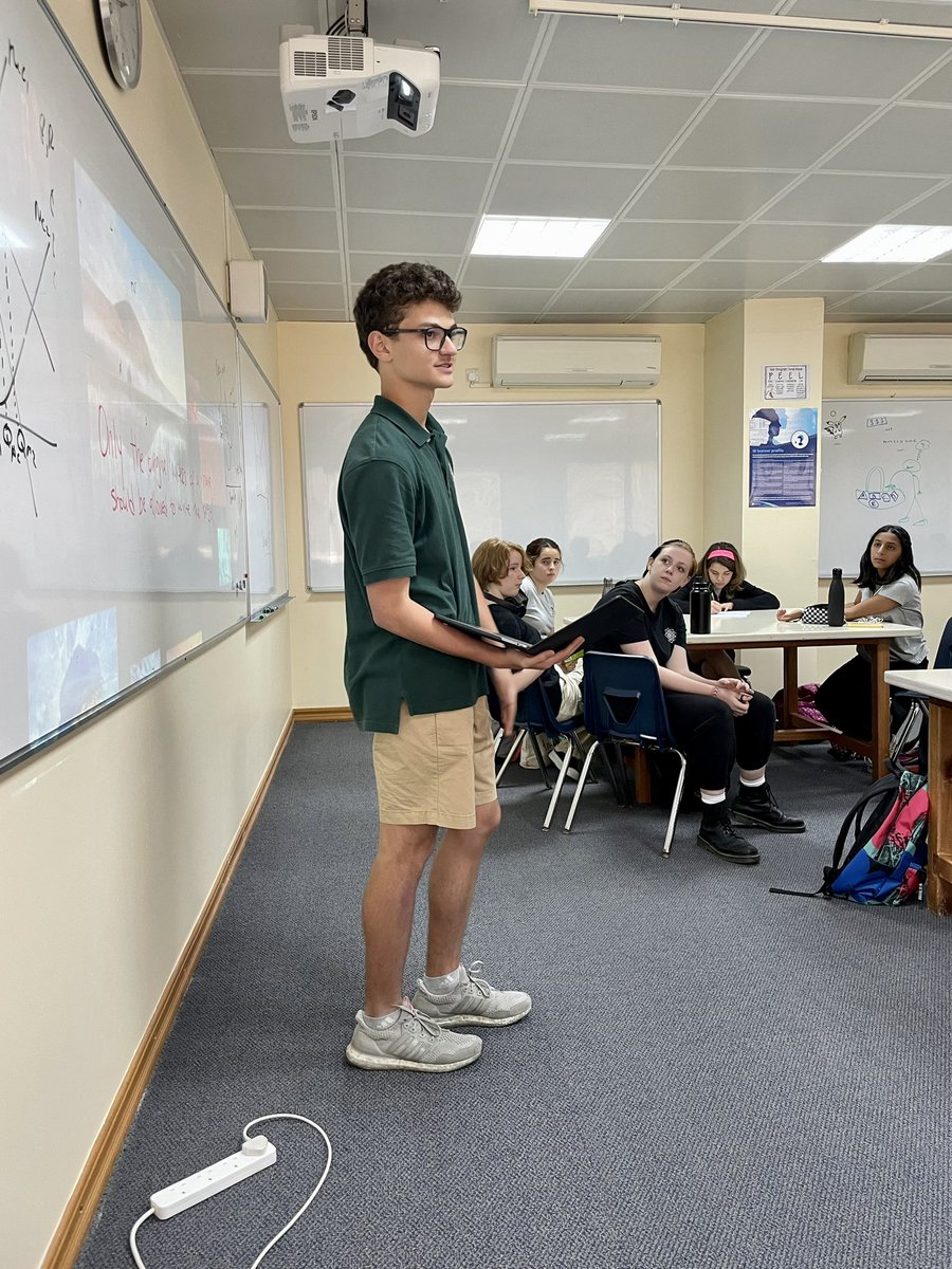 #worldscholarscup is off to a great start at #acsabudhabi. It is one of 28 lunch time clubs (39 #extracurriculars overall!) These debaters all took on the question “Should movie sequels only be written by the original writer.” Heavy stuff. 🦙🦙🦙 #ACSlearns