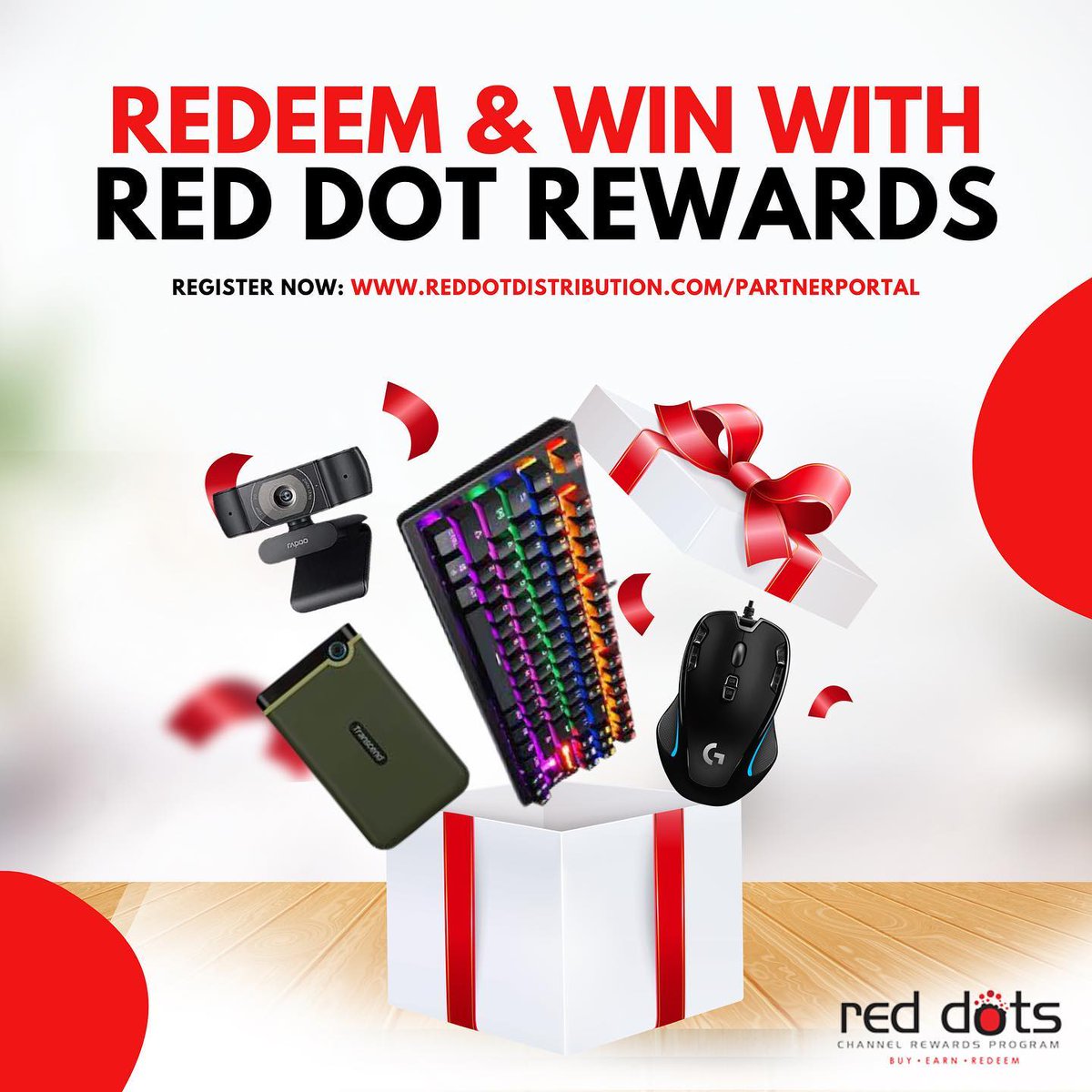 Buy from us today, get your Reddots points and use them to redeem magnificent products from Red Dot Distribution absolutely FREE. Visit our website for more.